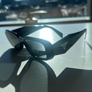 Prada 51MM Rectangular Sunglasses with case and pouch